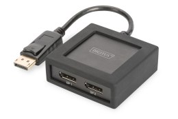 Rozdzielacz (Splitter) DIGITUS DisplyPort do DisplayPort 2-portowy 4K 60HzUHD 3D HDCP 1.3 audio