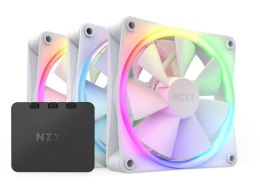 Zestaw 3 Wentylatory NZXT F120 RGB Kontroler Biały