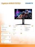 Monitor 27 cali FO27Q3 OLED 0,03/USB-C/HDMI/DP