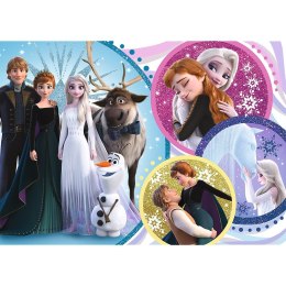 Puzzle 100 elementów Glitter W blasku miłości Frozen 2