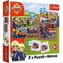 Puzzle 2w1 memos Drużyna Strażaka Sama