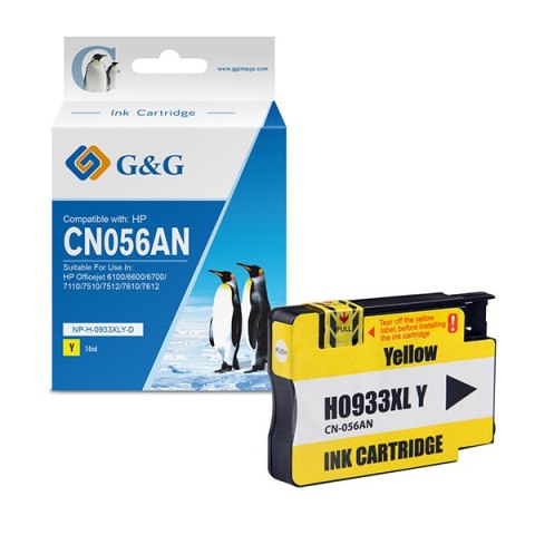 G&G kompatybilny ink / tusz z CN056AE, NP-H-0933XLY(HP932XL, yellow, 825s