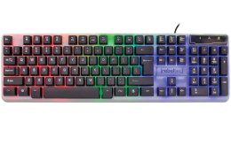 KLAWIATURA REBELTEC NEON BLACK/RGB USB