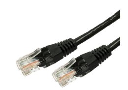 Kabel Patchcord miedziany kat.6 RJ45 UTP 0,5m. czarny - paczka 10 sztuk