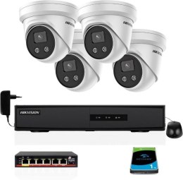 Zestaw monitoringu IP HIKVISION 4 kamery DS-2CD2386G2-IU 4K 8Mpx