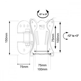 Uchwyt do TV 13-32 cale 30KG MC-415 VESA100x100