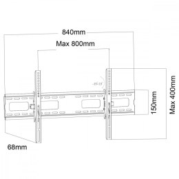 Uchwyt do TV 43-100'' 80kg MC-423 VESA 800x600