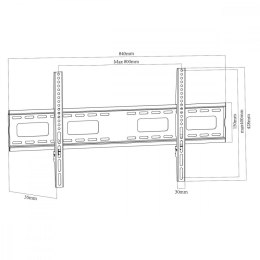 Uchwyt do TV 43-120'' 120kg MC-420 VESA800x400