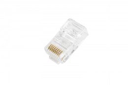 Wtyk RJ45 (8P8C) przelotowy, kat.5e, nieekranowany, AWG 26-24, opakowanie 100 sztuk