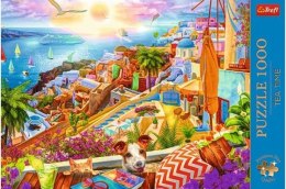 Puzzle 1000 elementów Premium Plus Quality Z wizytą na Santorini