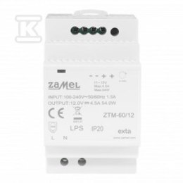 ZASILACZ 60W 12V ZTM-60/12