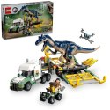 Klocki Jurassic World 76966 Dinomisje: ciężarówka do transportu allozaura