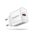 ACU-QC18W Ładowarka sieciowa QC 18W, 1x port USB-A, QC3.0/AFC/FCP/SMART Biała