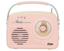 Radio LUIZA RETRO SP-11 MP3 USB SD Różowe