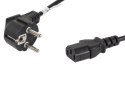 Kabel zasilający CEE 7/7 - IEC 320 C13 1.8M czarny