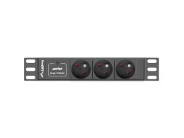 Listwa zasilająca Rack PDU 10 cali 1U 3x 230V PL 2m 10A czarna C14