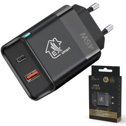 Ładowarka Smart Life Fast Charger 45W GaN USB-C, USB-A