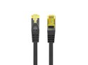 Patchcord kat.6a S/FTP LSZH CU 0.25m fluke passed czarny