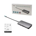 Stacja dokująca USB-C Metal Nano Dock HDMI/VGA with LAN + Universal Charger 100W