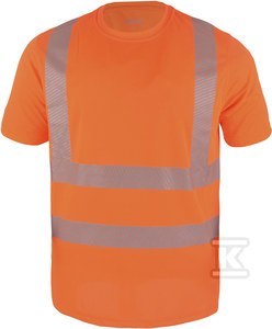 T-SHIRT HI-VI (FLUO) POMARAŃCZOWY M