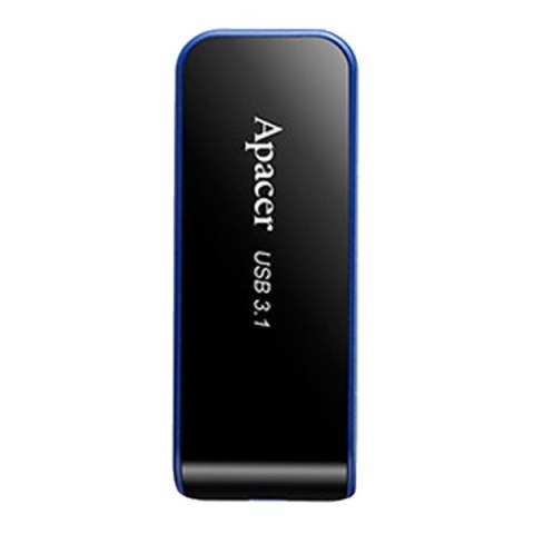 Apacer USB flash disk, USB 3.0, 64GB, AH356, czarny, AP64GAH356B-1, USB A, z wysuwanym złączem