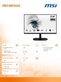 Monitor PRO MP245V 23.8 cala LCD/FLAT/FHD/100Hz/Black