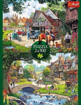 Puzzle 2x500 elementów Sielankowe życie