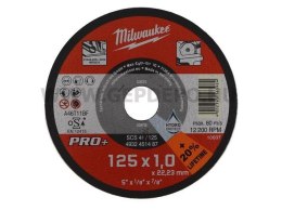 MILWAUKEE TARCZA DO METALU 125 x 1,0 x 22,2mm PRO+, INOX 4932451488