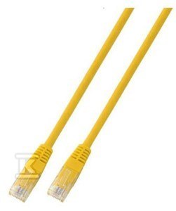 PATCHCORD RJ45 U/UTP 5E PVC CCA ŻÓŁ 1