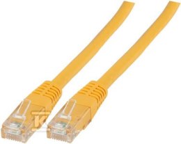 PATCHCORD RJ45 U/UTP 6 PVC CCA ŻÓŁ 0,