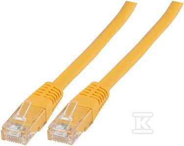 PATCHCORD RJ45 U/UTP 6 PVC CCA ŻÓŁ 0,