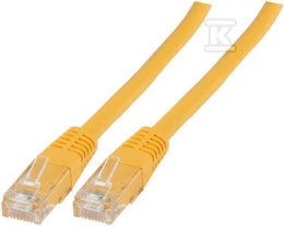 PATCHCORD RJ45 U/UTP 6 PVC CCA ŻÓŁ 2