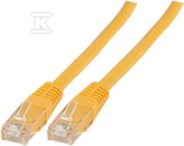 PATCHCORD RJ45 U/UTP 6 PVC CCA ŻÓŁ 3