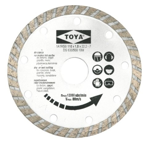 VOREL TARCZA DIAMENTOWA 230mm TURBO 08755