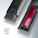 EEM2-GTS2 Obudowa zewnętrzna aluminiowa bezśrubowa USB-C 3.2 Gen 2 M.2 NVMe & SATA SSD + USB-A - USB-C redukcja