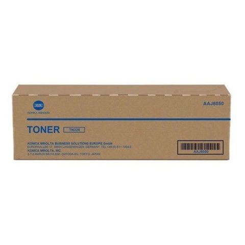 Konica Minolta oryginalny toner AAJ6050, AAJ605C, TN326, TN326J, black, 25000s