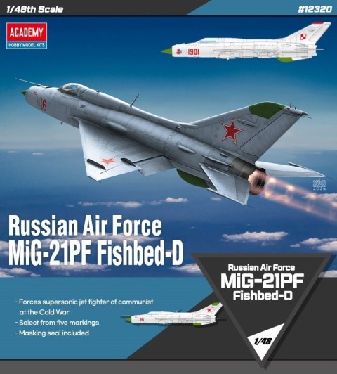 Model plastikowy MiG-21PF Polskie Malowanie 1/48