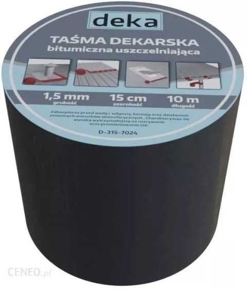 TAŚMA USZCZELNIAJĄCA DEKARSKA ALUBUTYL 15CM*10MB ANTRACYT