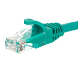 Patchcord RJ45, Netrack osłonka zalewana, kat. 5e UTP, 15m zielony