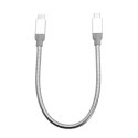 Verbatim USB kabel (3.1), USB C (M) - USB C (M), 0.3m, srebrny, box, 48867