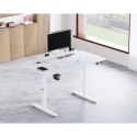 Biurko, elektycznie regulowany, 120X60 cm, 72-117 cm, HIGHLANDER WHITE, biały, ULTRADESK