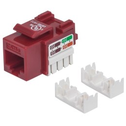 Moduł Keystone Intellinet RJ45 UTP Cat.5e, czerwony