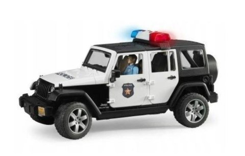 Pojazd Jeep Wrangler Rubicon policja z figurką