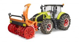 Traktor Claas Axion 950 z plugiem snieznym