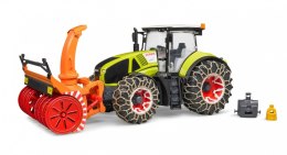 Traktor Claas Axion 950 z plugiem snieznym