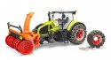 Traktor Claas Axion 950 z plugiem snieznym