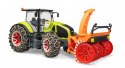 Traktor Claas Axion 950 z plugiem snieznym