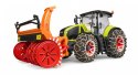 Traktor Claas Axion 950 z plugiem snieznym