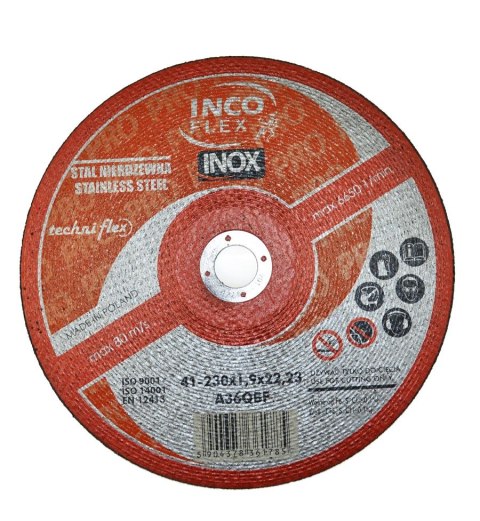 INCOFLEX TARCZA DO METALU INOX 230 x 1,9mm