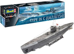 Model plastikowy German Submarine Type IX C U67/U154